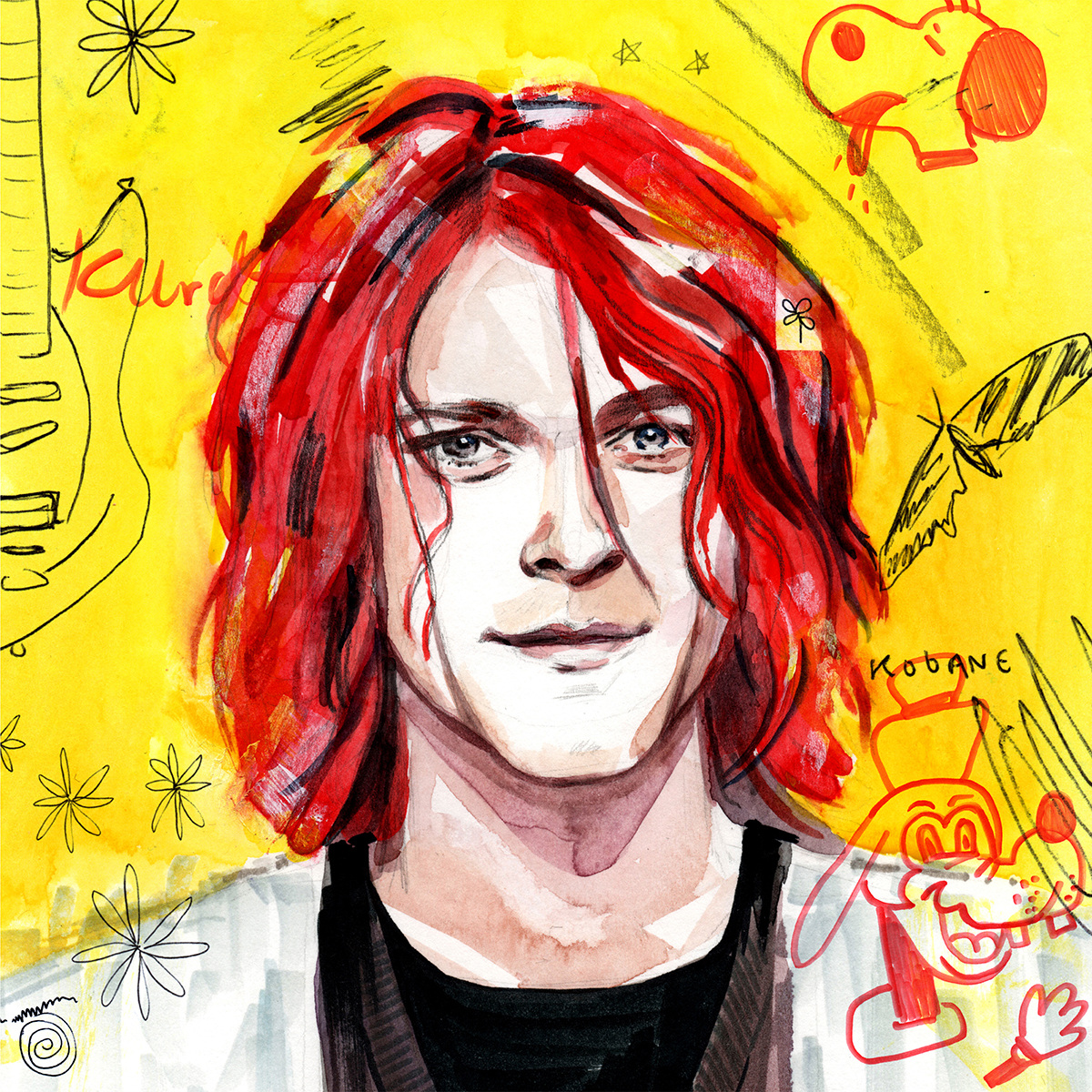Kurt Cobain Portraits - Helen Green Illustration