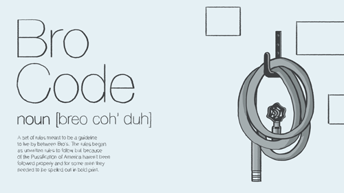 BRO CODE IS - Greg Hahn Lee