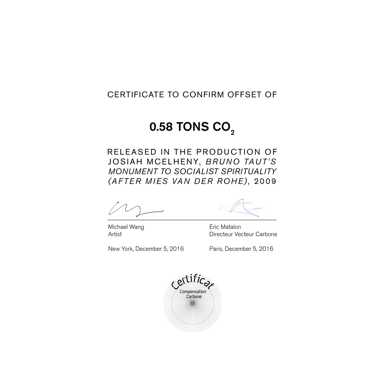 Carbon Copies Michael Wang