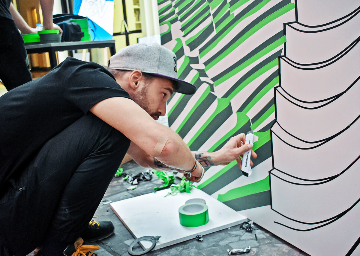 Tape art around the world Hanoi Tape Art Collective Berlin