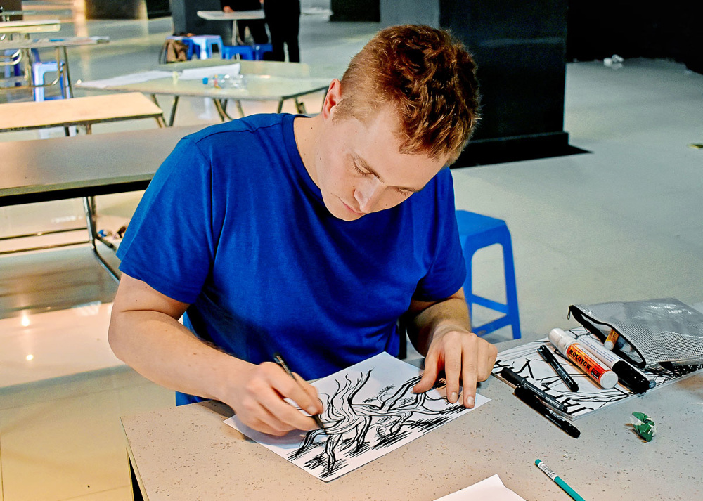 Tape art around the world Hanoi Tape Art Collective Berlin