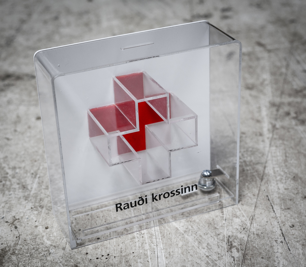 The Red Cross Donation boxes Gudrun Hardardottir