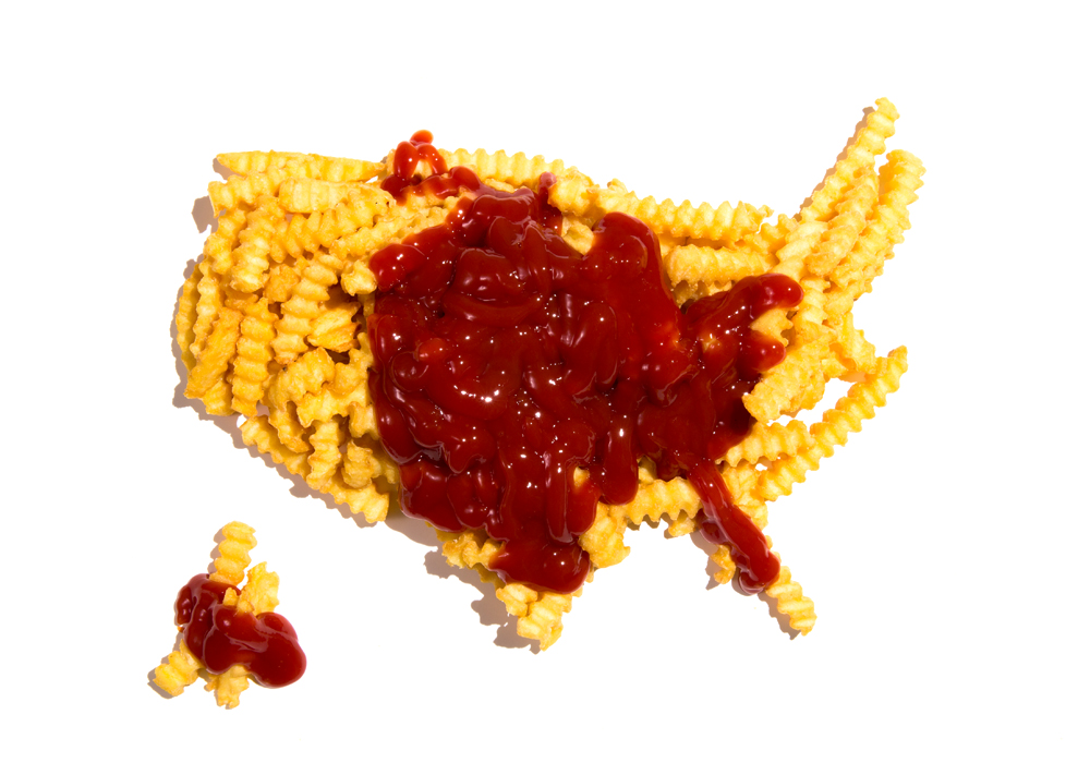 TOO MUCH KETCHUP ON THOSE FRIES hello my amigo