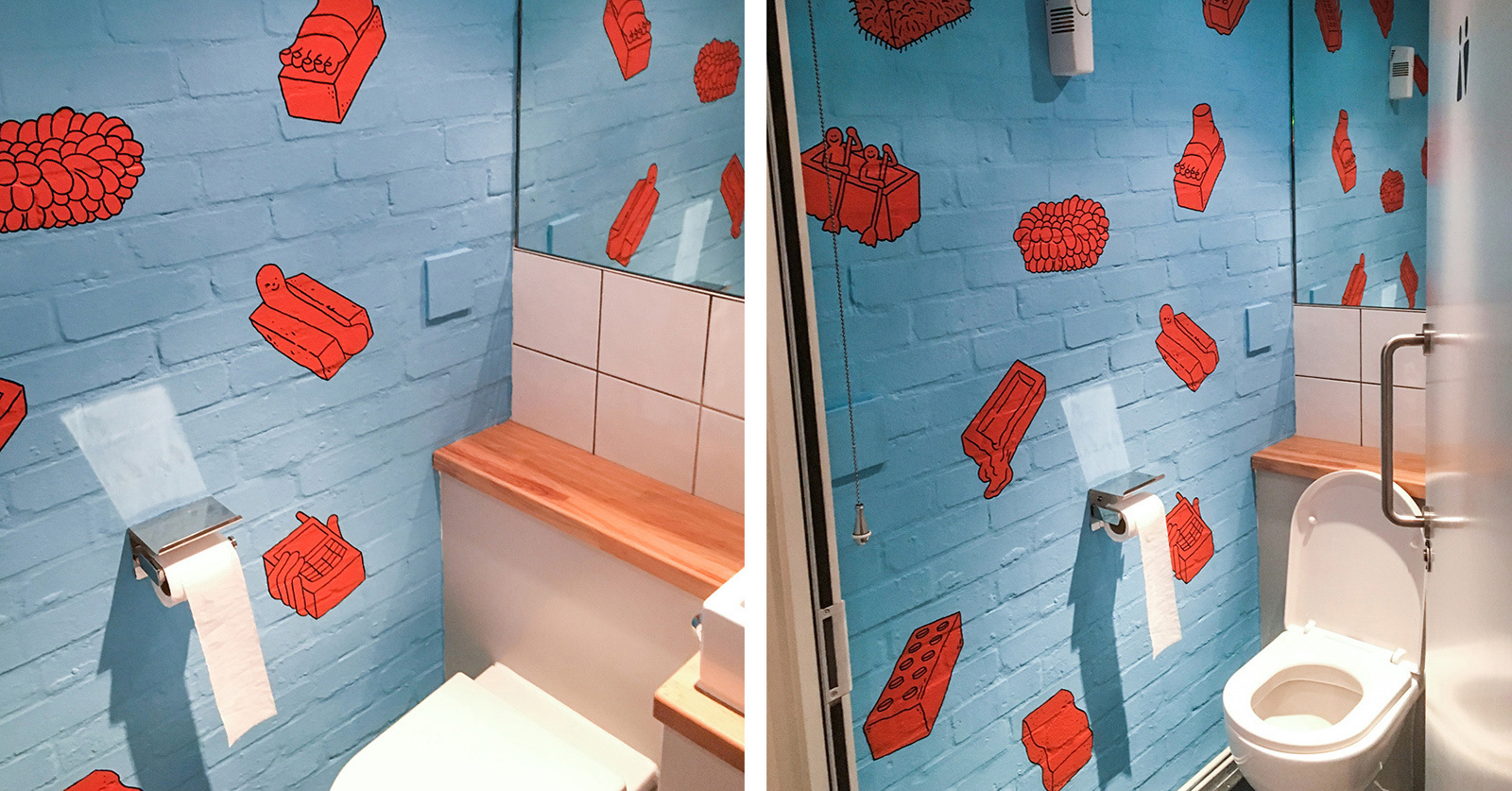 W+K Toilet Mural guyfield