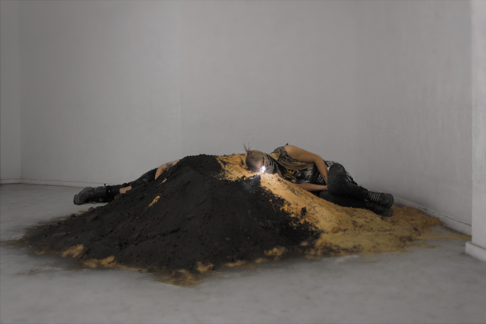 Youths Sleeping on Black Sand - Tal Engelstein