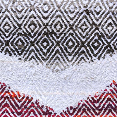 Diamond Rug with Chevron - Leslie Groff's Portfolio