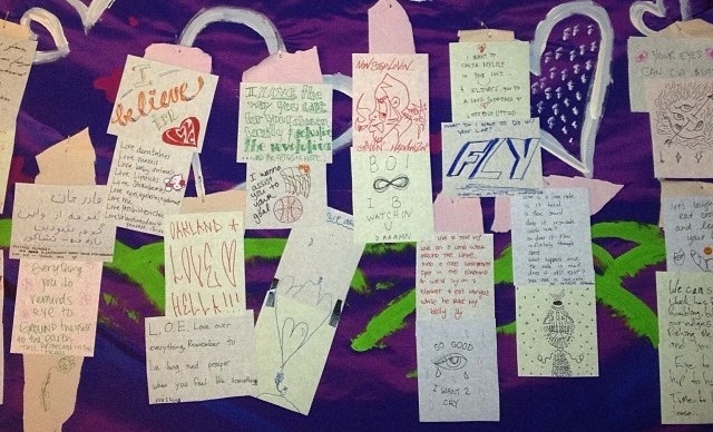 Lovenote Wall - tonz' interactive art portolio