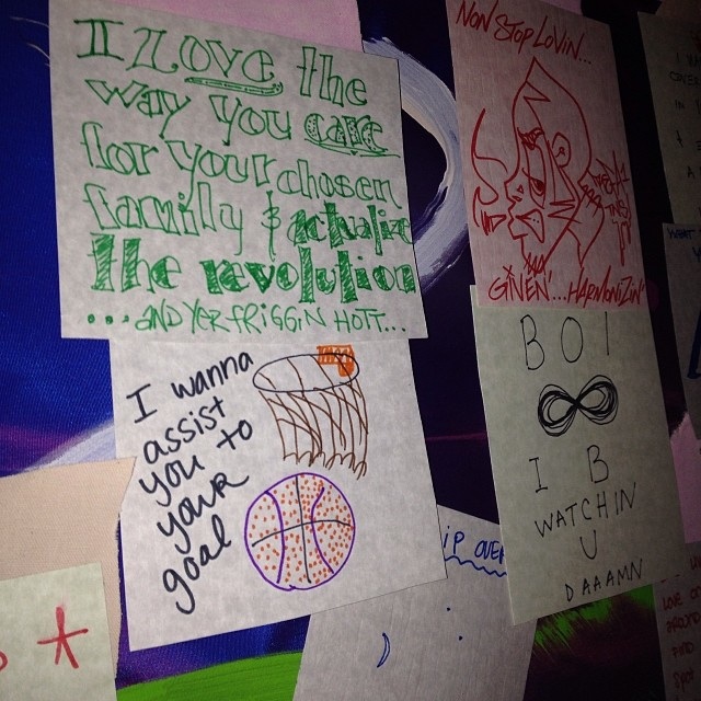 Lovenote Wall - tonz' interactive art portolio
