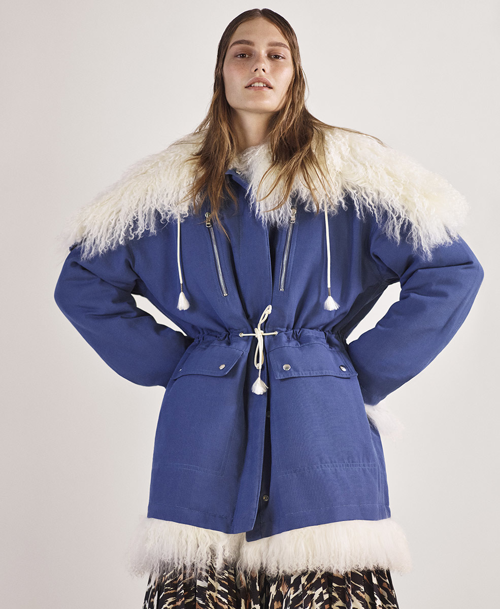 calvin klein shearling