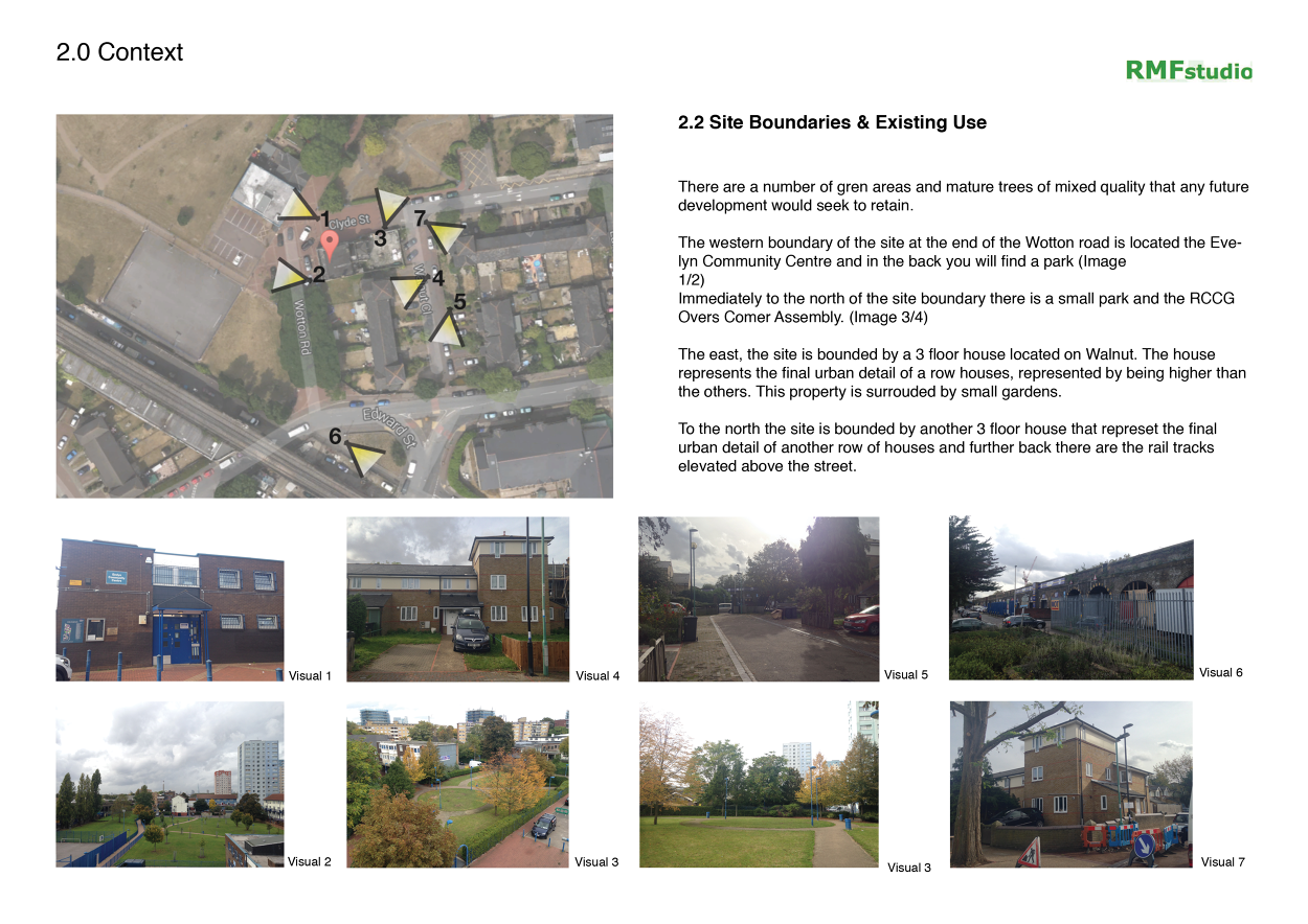 Design and access statement Valmore / Urban designer