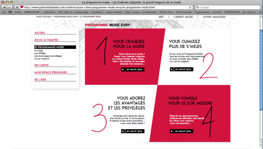 Galeries Lafayette Nouveau Programme de Fidélisation Laurence Conceptrice Rédactrice