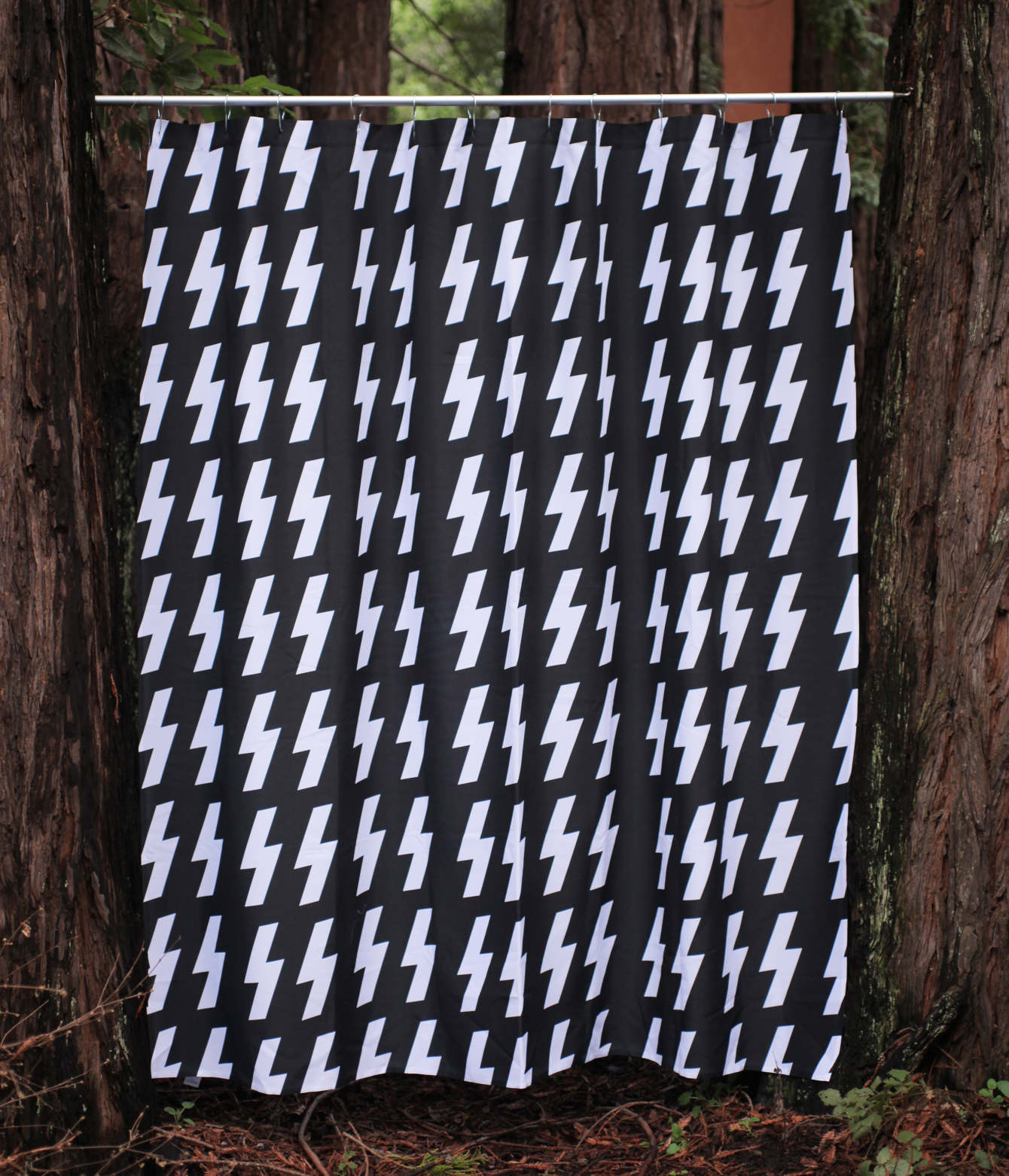 Mango Double Lightning Shower Curtain Rebecca Ora