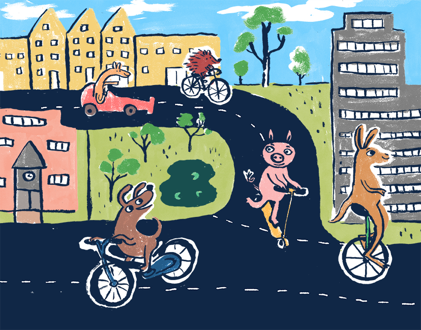 animal town Rose Robbins Illustration