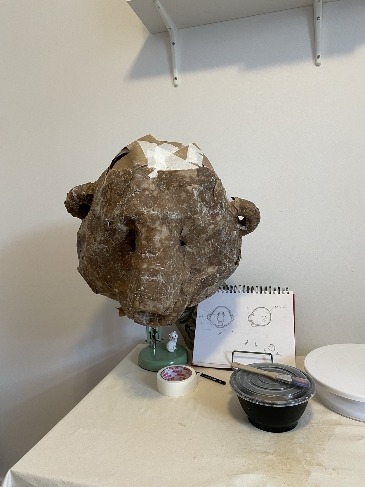 Volumetric Mask Structure Constructed from Paper Segments and Adhesive ...