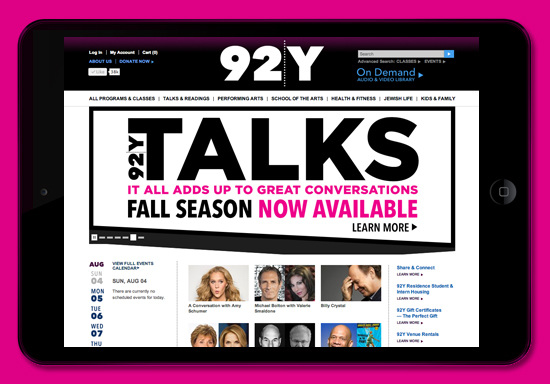 92Y Talks Campaign - Bonnie Clas