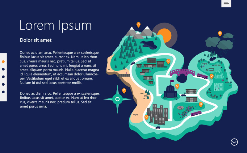 Map Illustration Navigation - jaicreations art + design