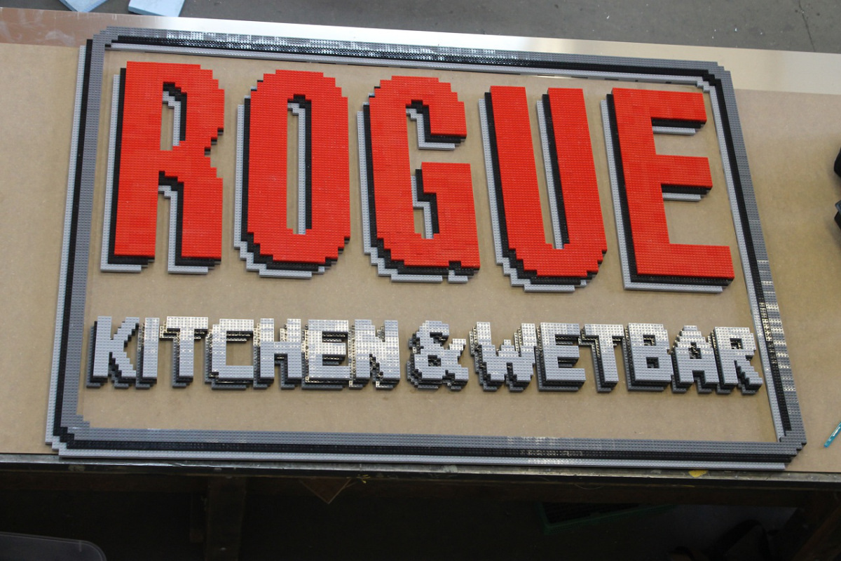Lego Sign Rogue Kitchen Wet Bar 3030 Stories