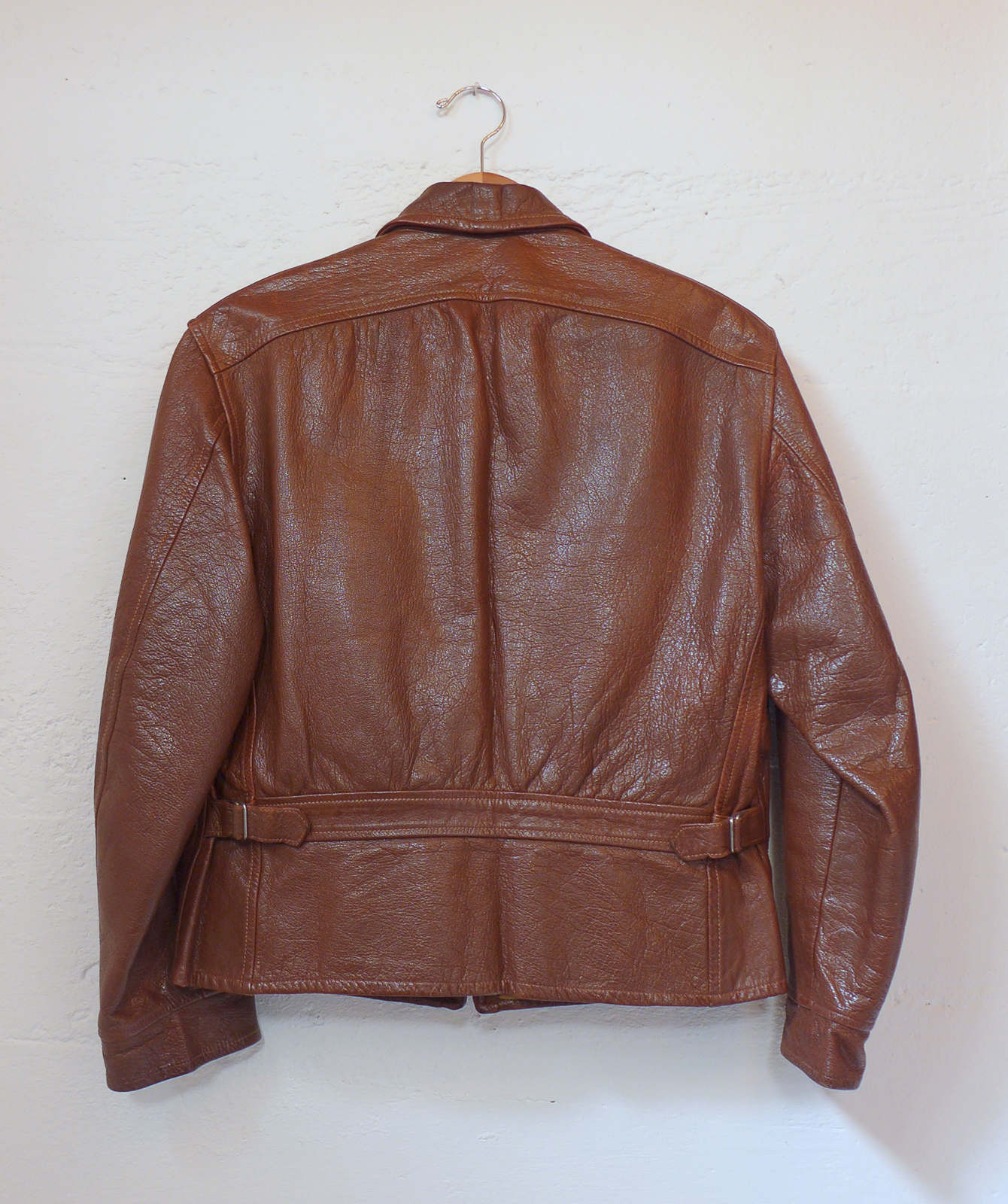 40‘s vintage / goatskin leather jacket Vintage 40s 50s Goatskin Leather Jacket Car Coat Mens Medium