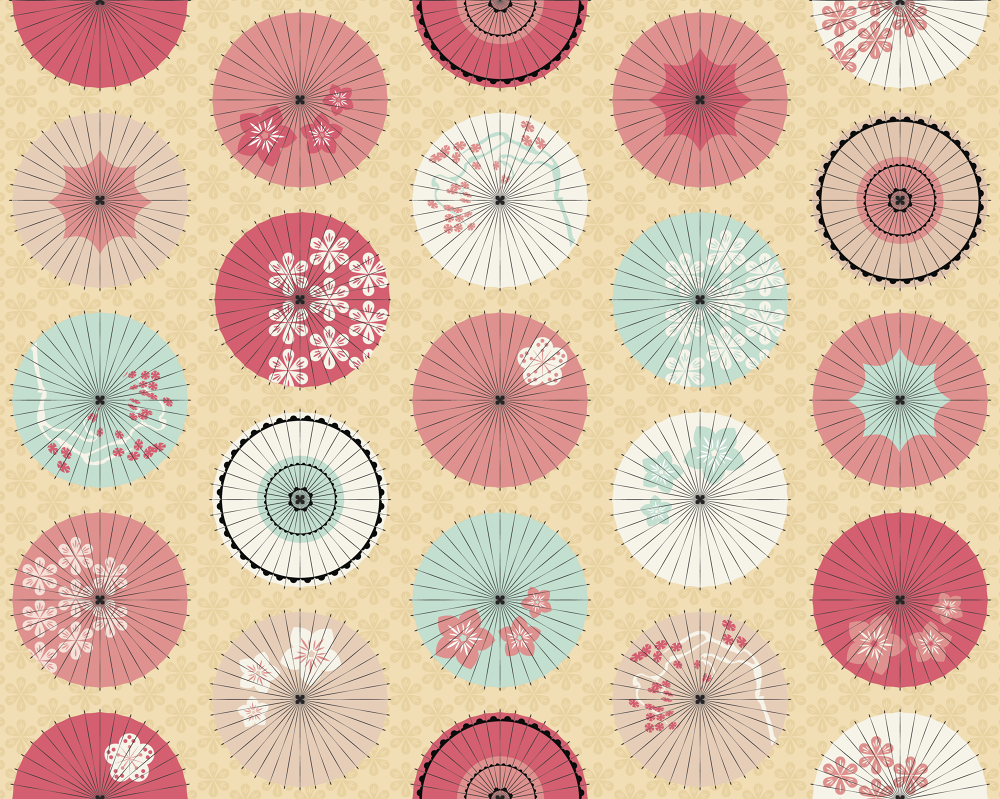 Japanese Umbrellas - d2design+illustration