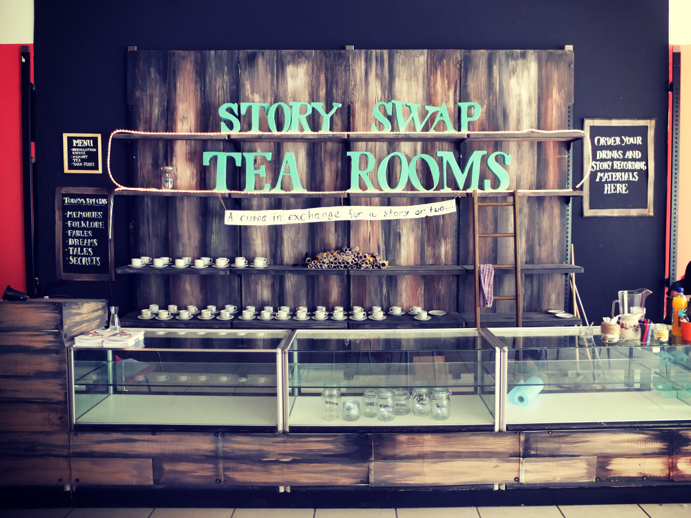 The Story Swap Tea Rooms - Sarah Lewis Theatre Designer and Maker