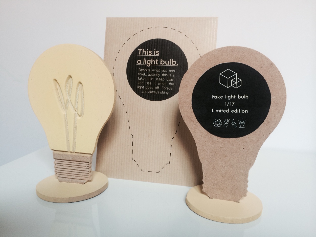 The fake light bulb Designed by Iratxe