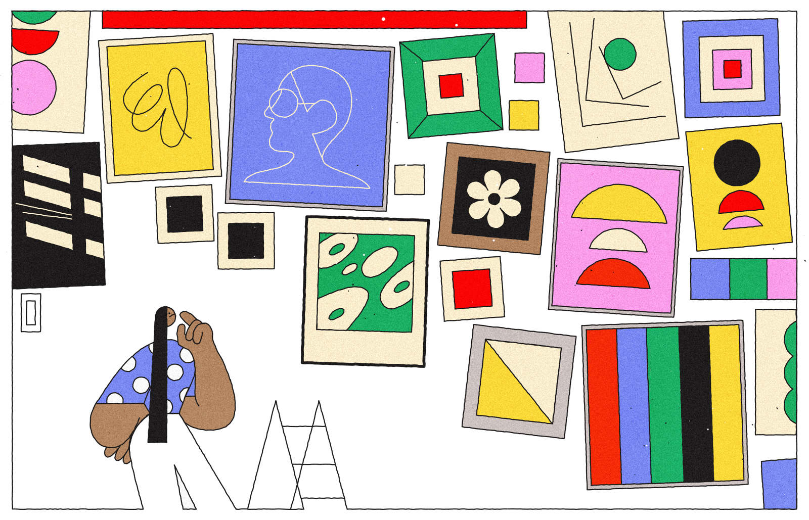 Decoration Wall Street Journal - justyna stasik illustration