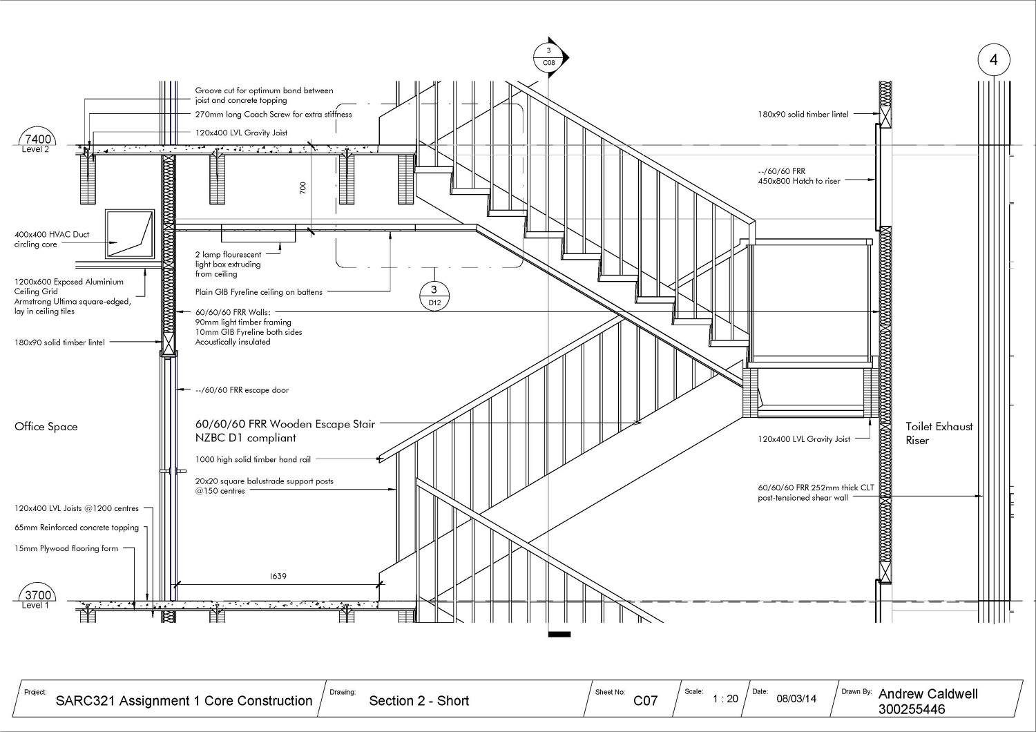 Building Core Design and Construction Drawings - Andrew Caldwell ...