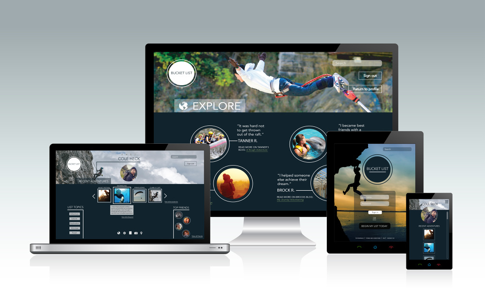 Bucket List Website Bucket List Website Design - Maggie Heck