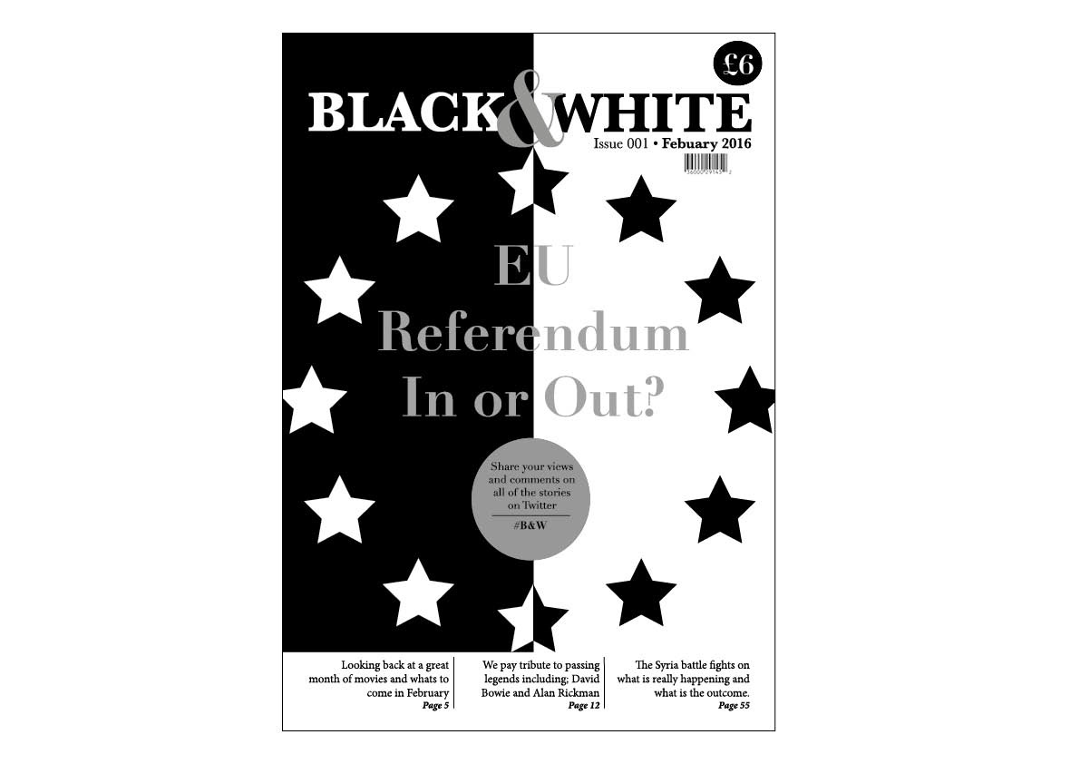 Black & White Magazine Liam Fish Design