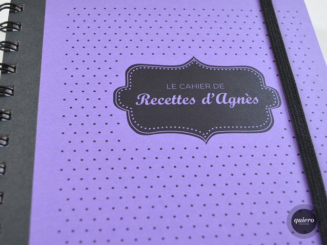 · Cahier de recettes - Quiero Créations