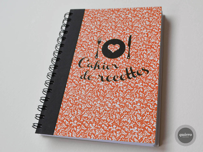 Le Cahier De Recettes De Jacky Durand · Cahier de recettes - Quiero Créations