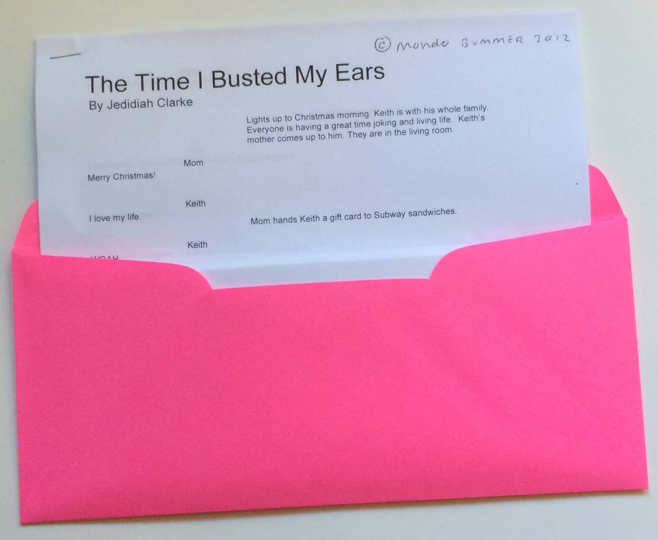 Ex girlfriend in pink room