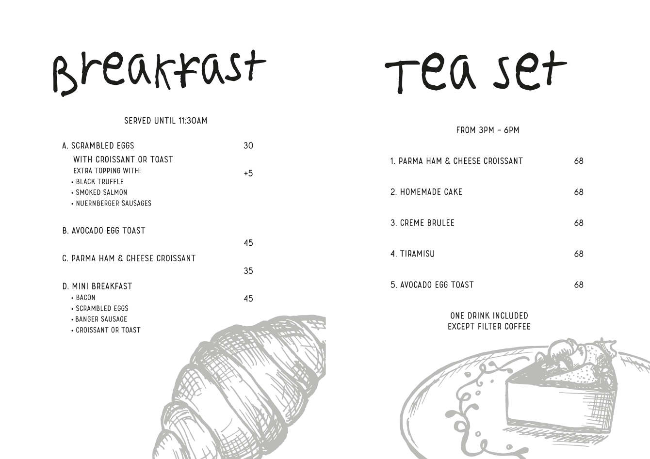 Blossom Cafe Menu Design WONG CHING TING
