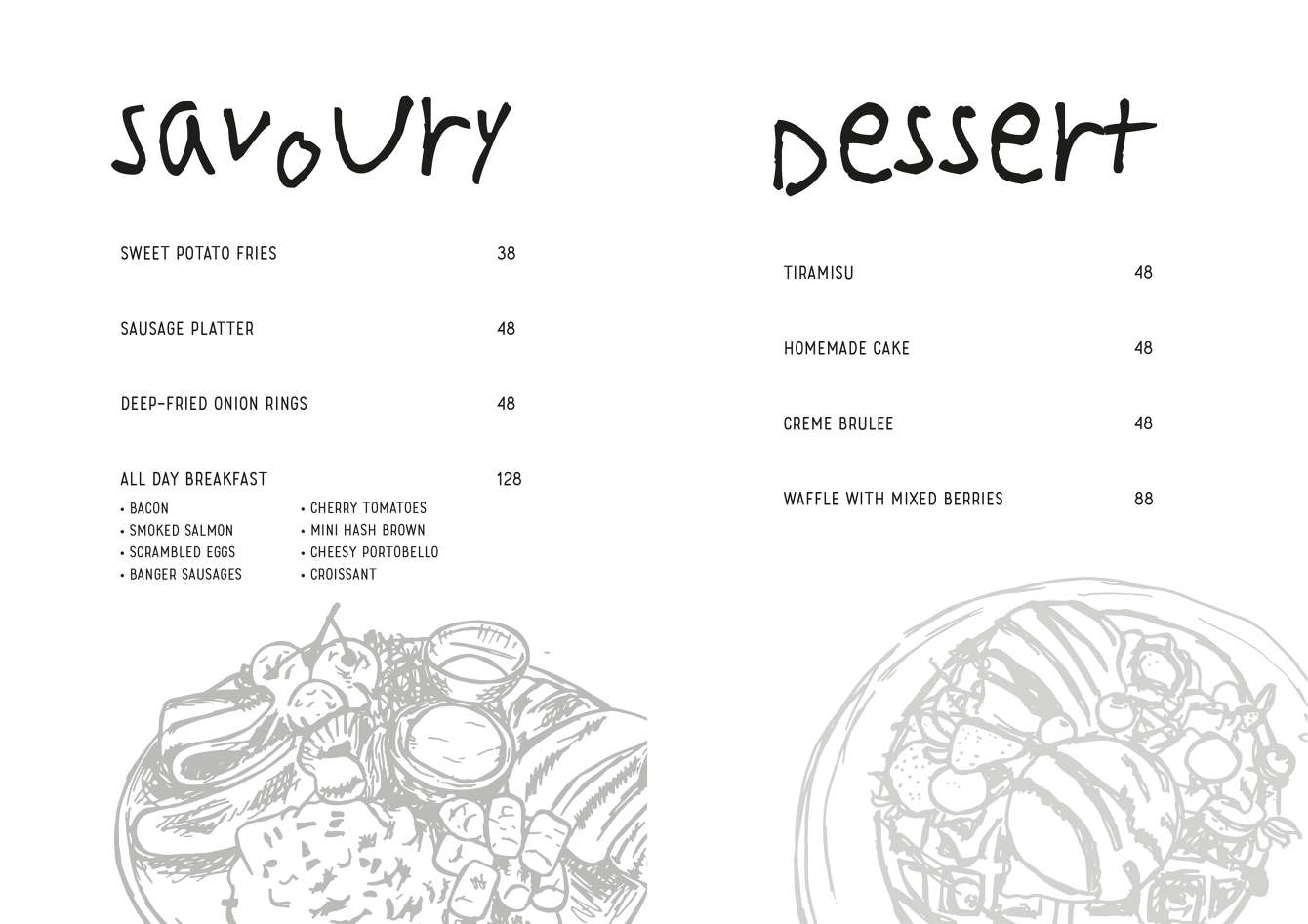 Blossom Cafe Menu Design WONG CHING TING
