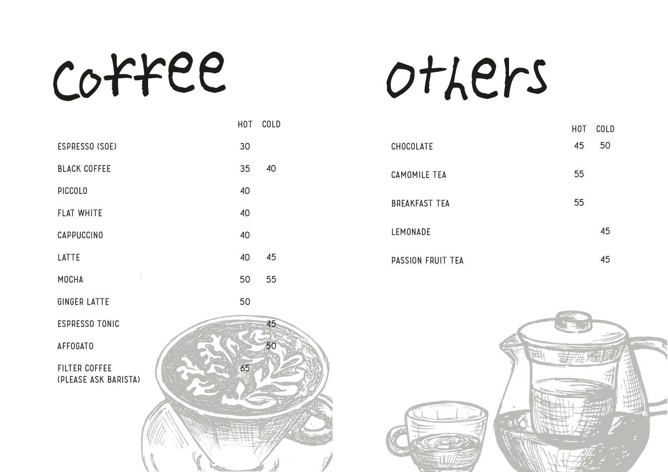 Blossom Cafe Menu Design WONG CHING TING