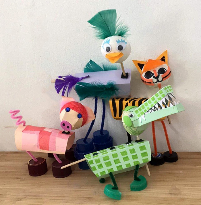 Animal puppets (Making activity) Click for more info - Ella Mackay