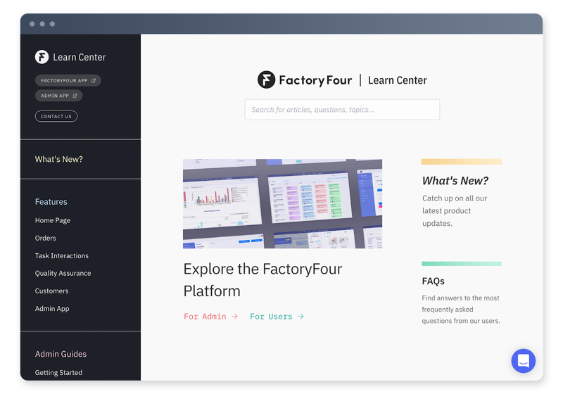 FactoryFour Learn Center - Edward Cheng