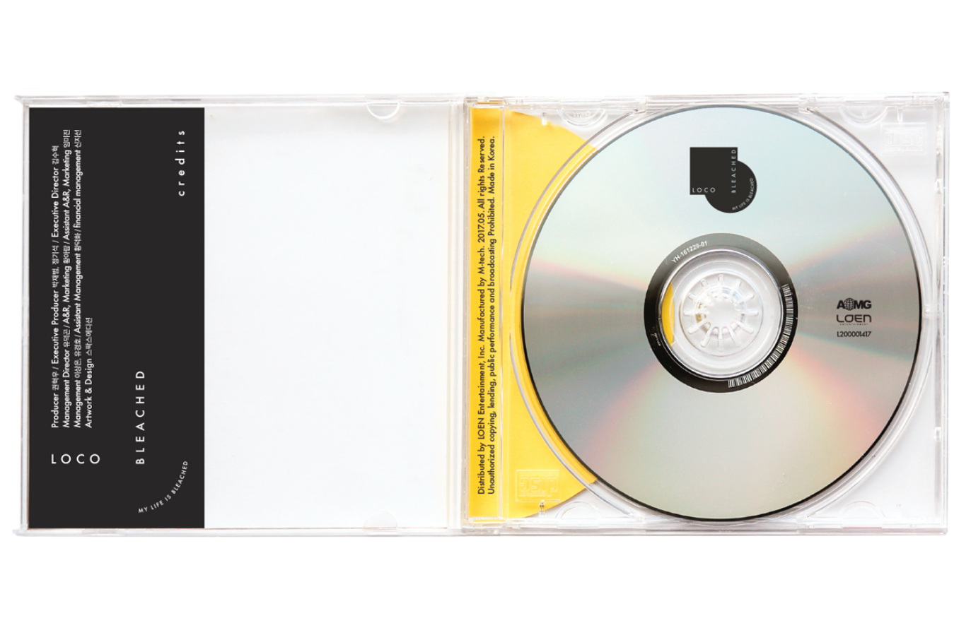 [ALBUM DESIGN] LOCO 'BLEACHED' - sparks edition