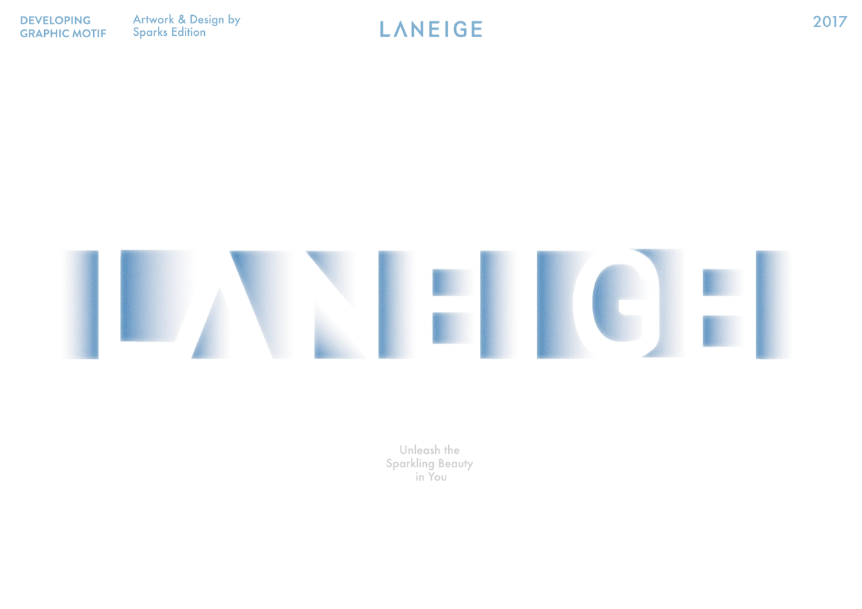 IDENTITY] LANEIGE Brand graphic motif design - sparks edition, image size:1250x884
