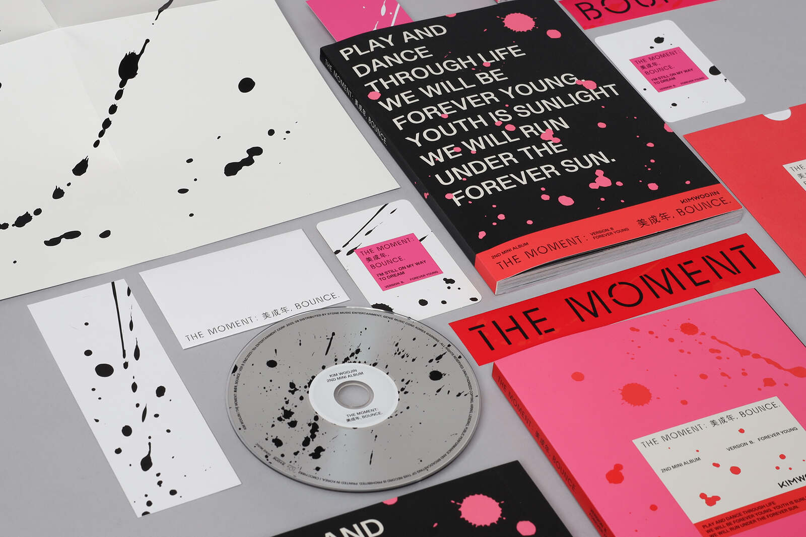 ALBUM DESIGN] The moment : 美成年, Bounce.' by KIM WOOJIN