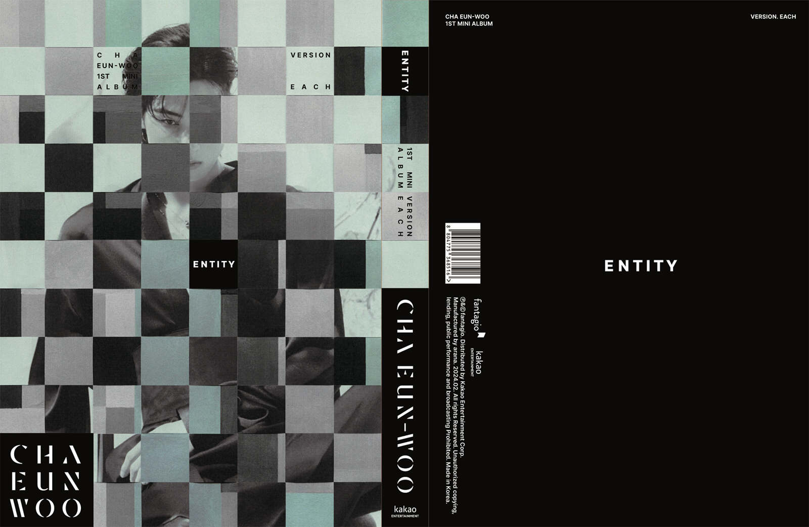 [ALBUM DESIGN] ENTITY by CHA EUN-WOO - sparks edition