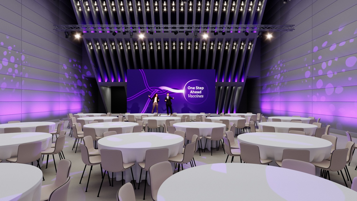 Sanofi Conference Stage (1) - 3D Visuals - Henry Gray