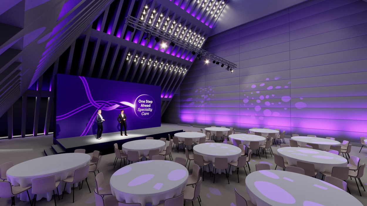 Sanofi Conference Stage (1) - 3D Visuals - Henry Gray