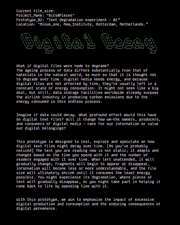 Digital Decay / Text - YotamSion