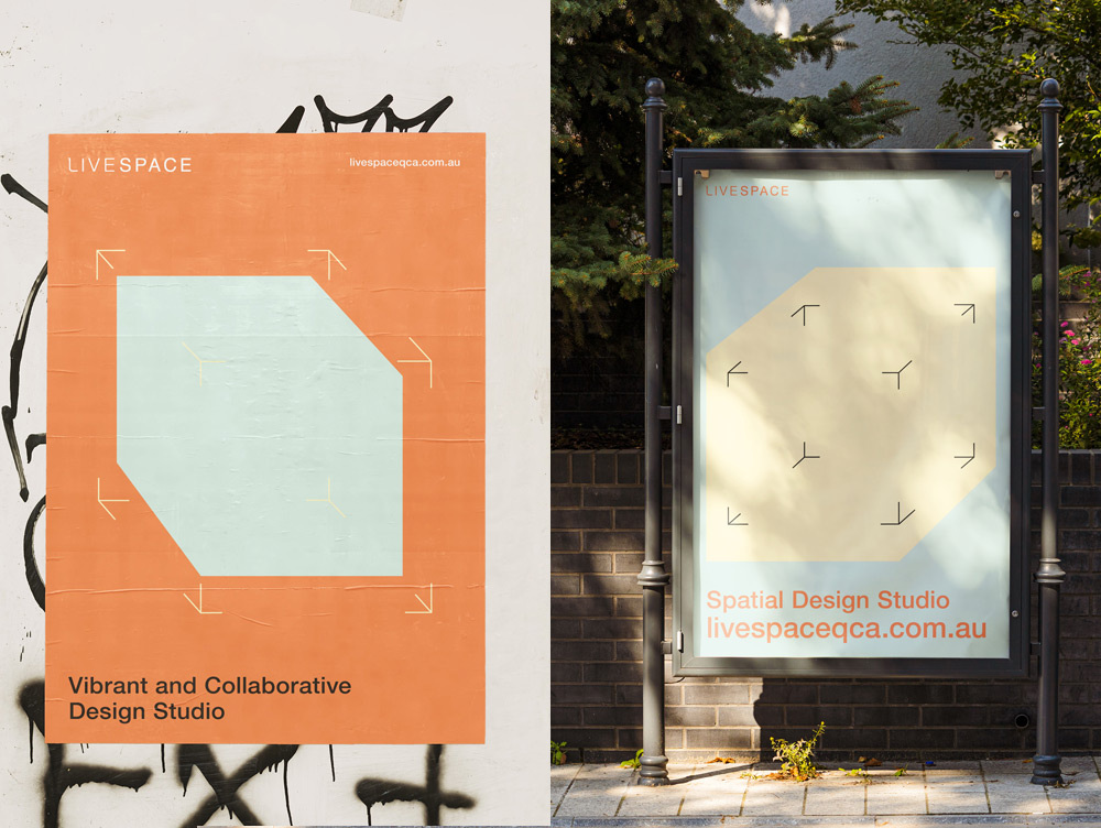 LiveSpace, spatial studio branding - Alan Xia