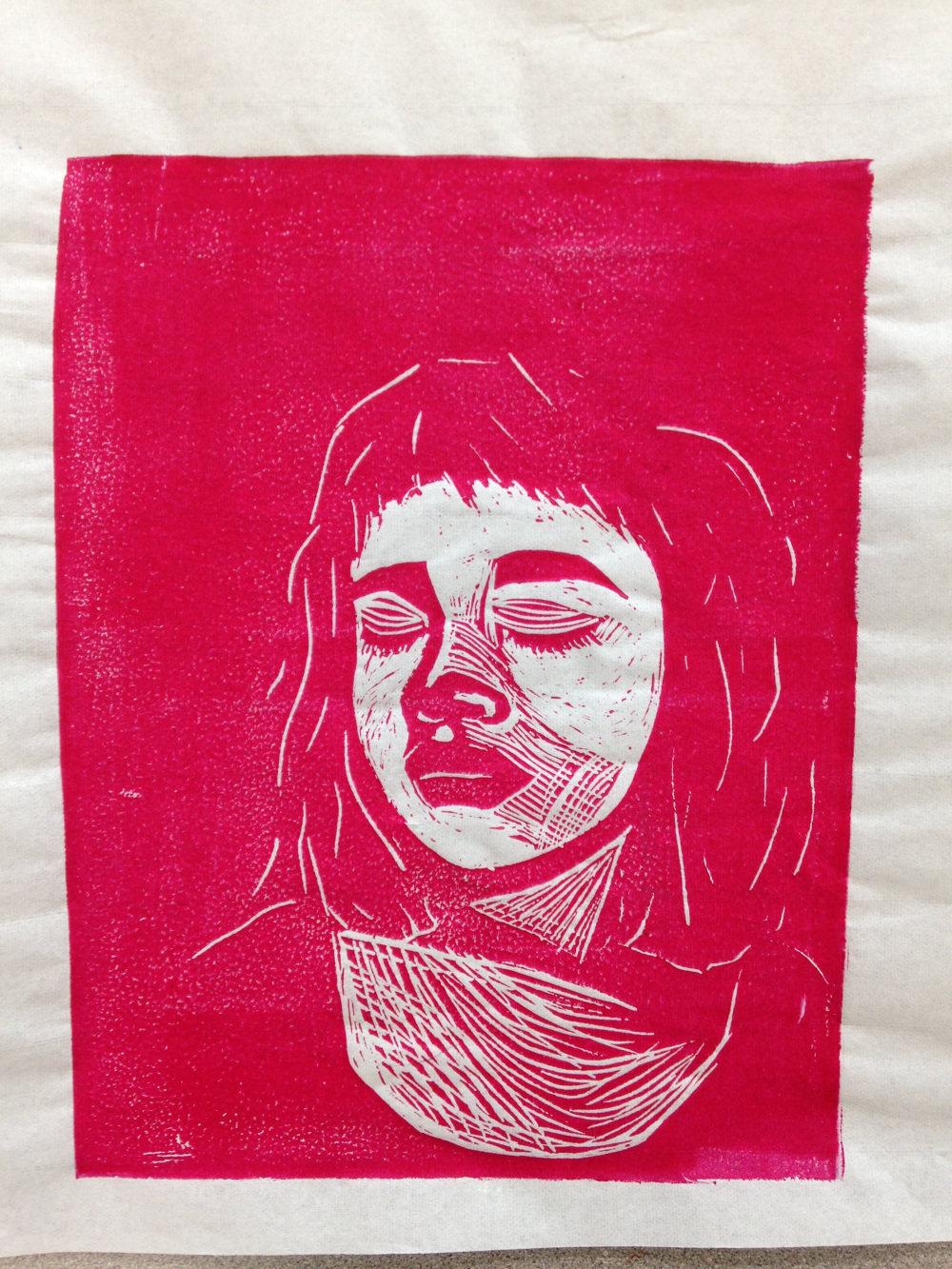 linoleum cuts Stella Sangster