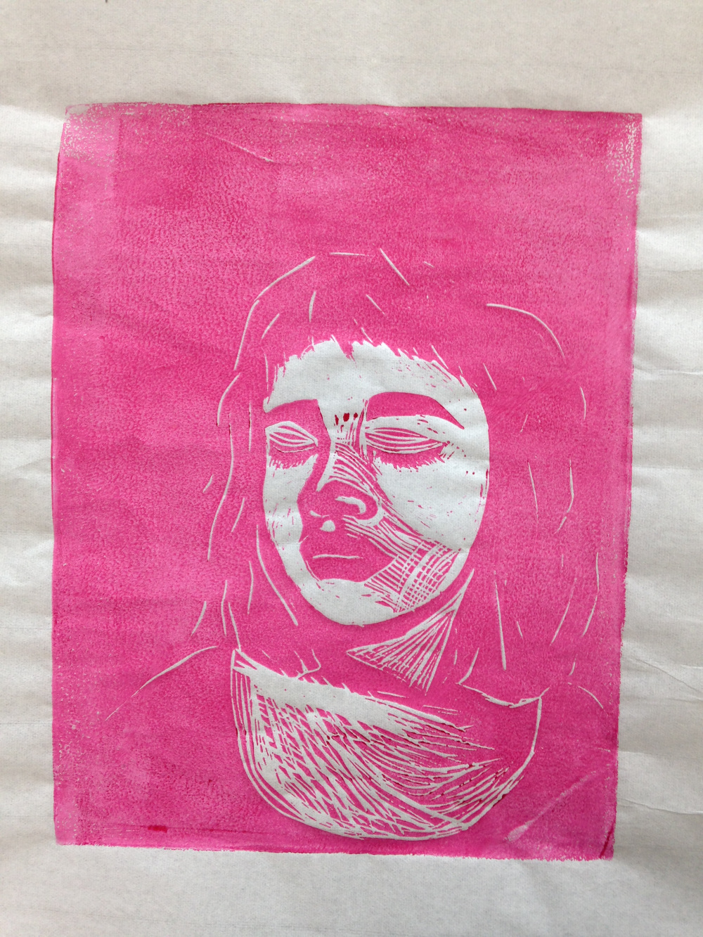 linoleum cuts Stella Sangster