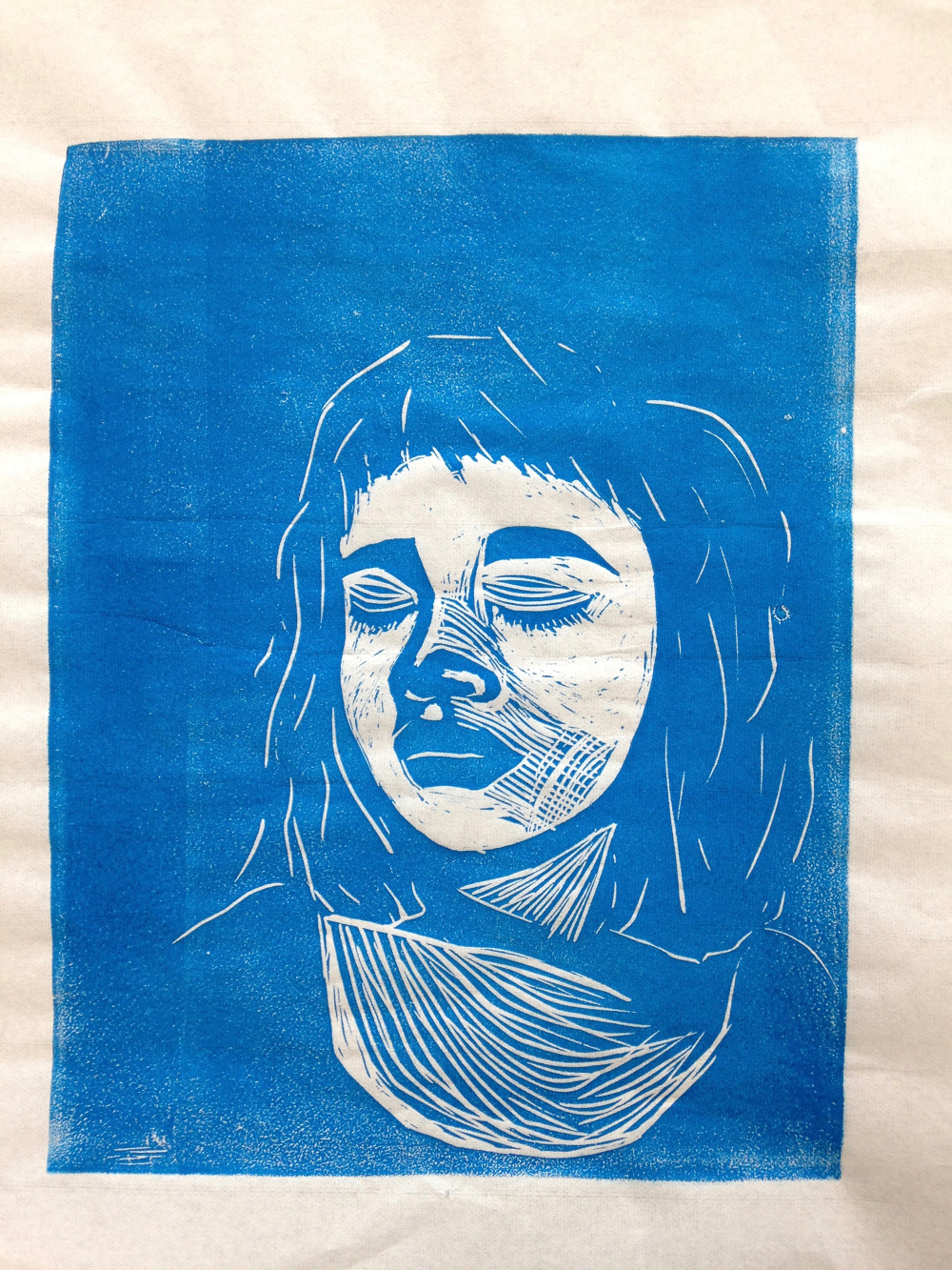 linoleum cuts Stella Sangster