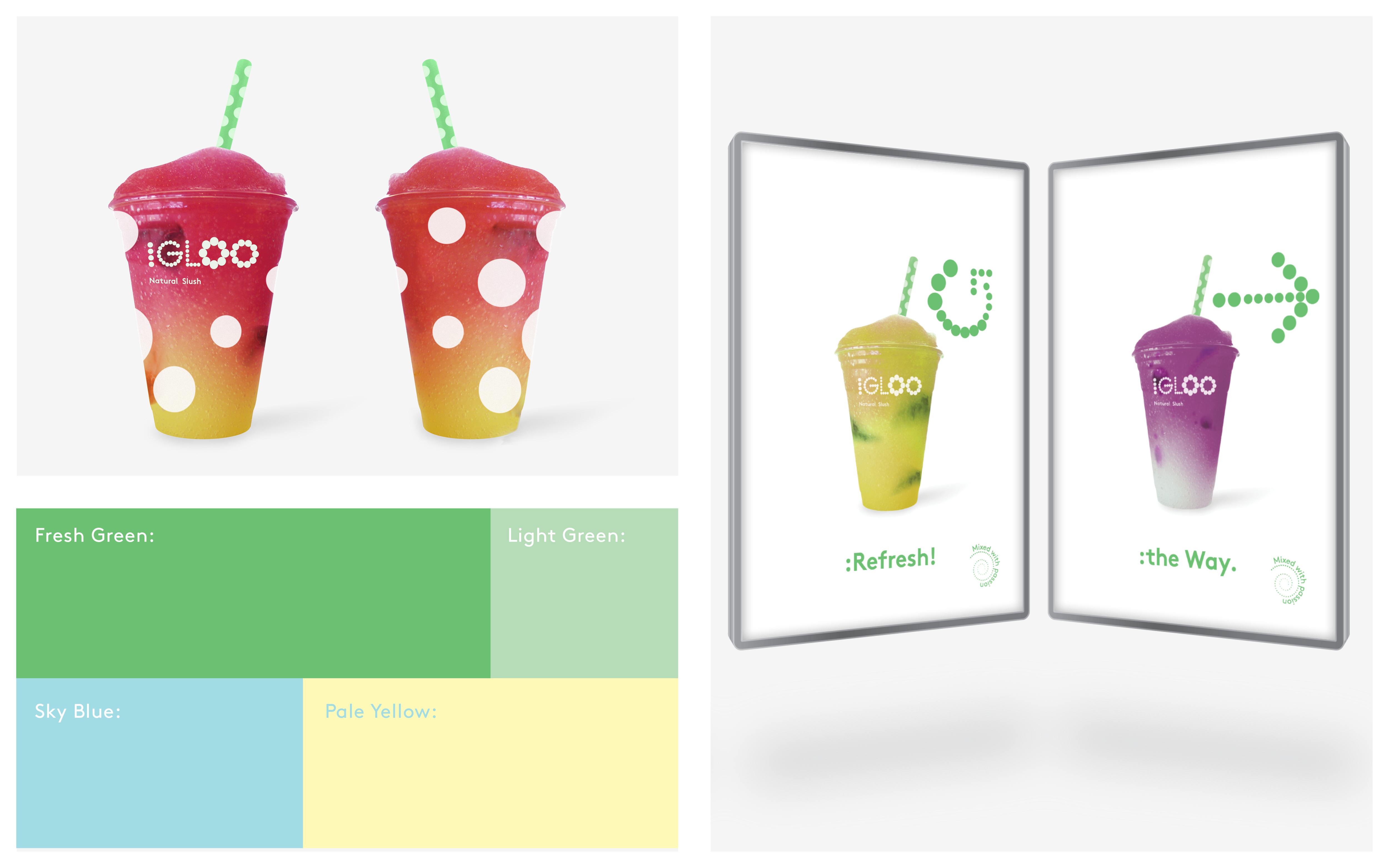 Igloo slush, Branding - marta podkowinska