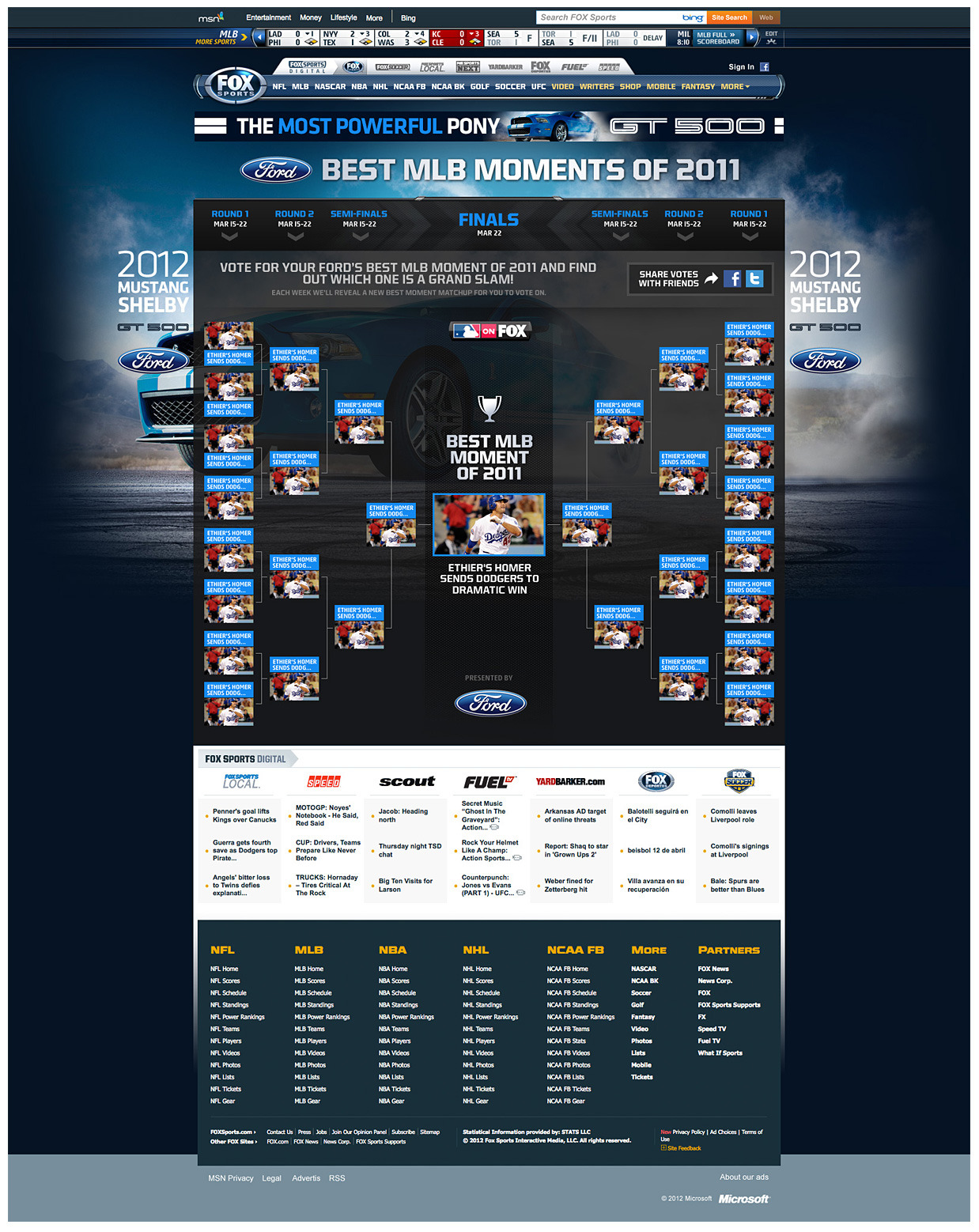 Fox Sports Bracket System Visual Foundry